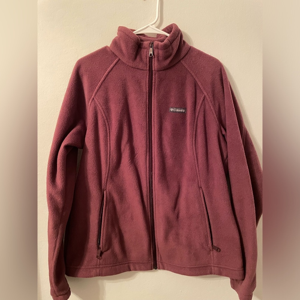 Columbia Women's Fleece Jacket in Burgundy